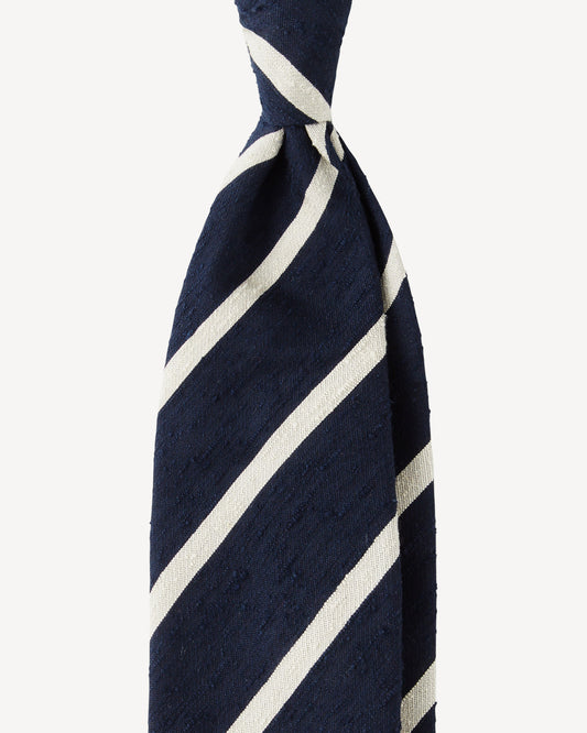 MULTI STRIPE SHANTUNG TIE